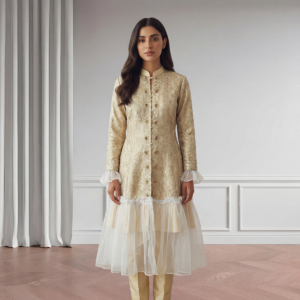 Ivory Elegance 3D Chiffon Gown Set 3D.